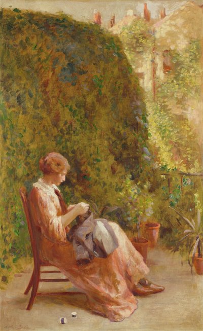 On the Balcony by Henry Thomas Schafer